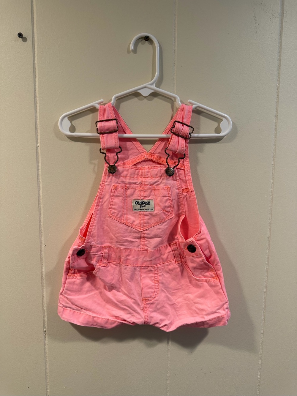 OshKosh B'gosh Neon Pink Girls' Overall Skort